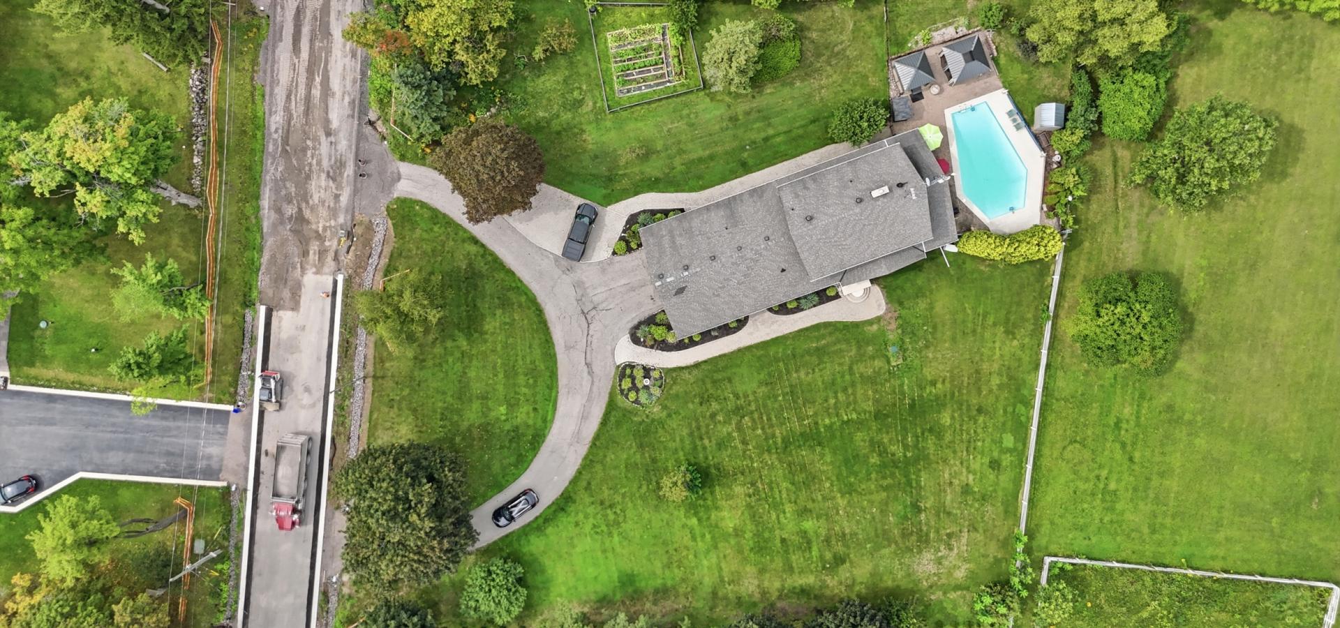 2 storey home on one acre in the countryside