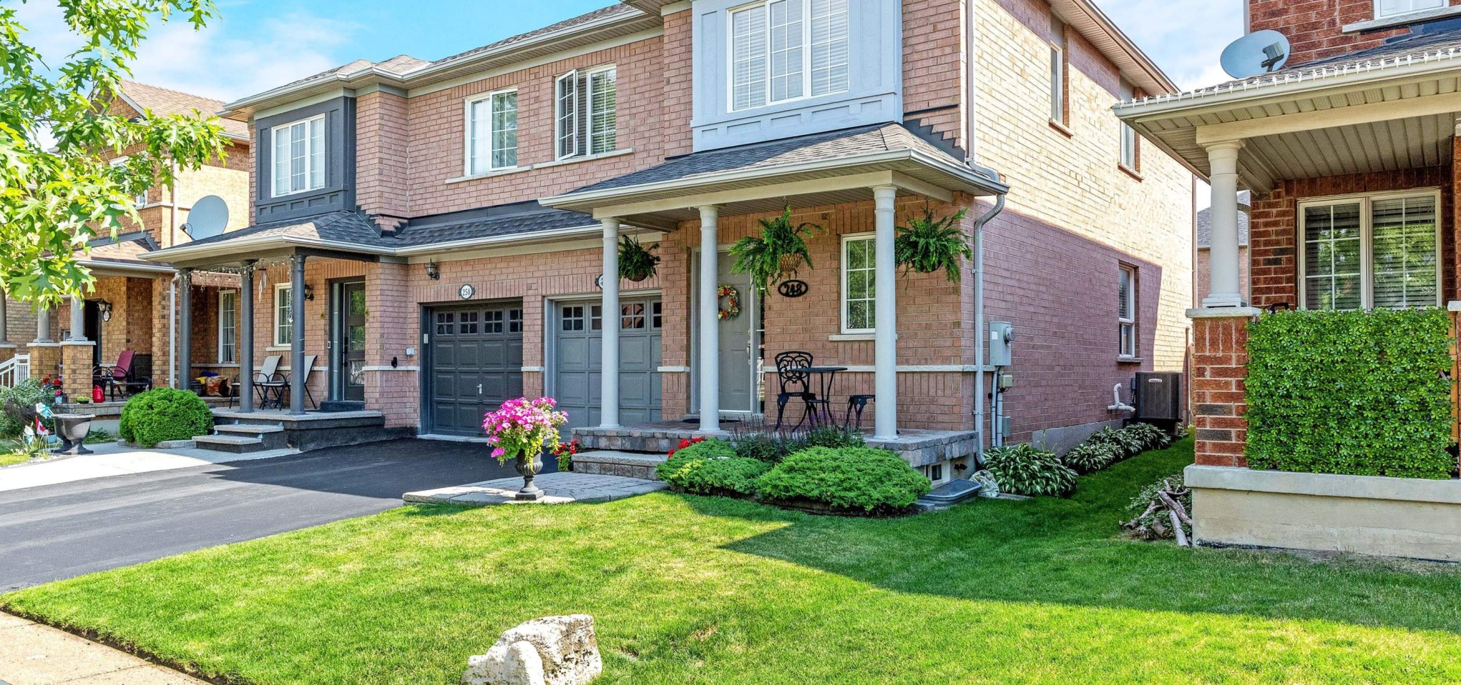 Beautifully landscaped semi detached home
